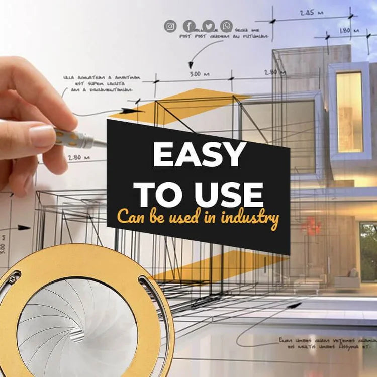 commsmarket-Measuring Round Compass Stretch Ruler