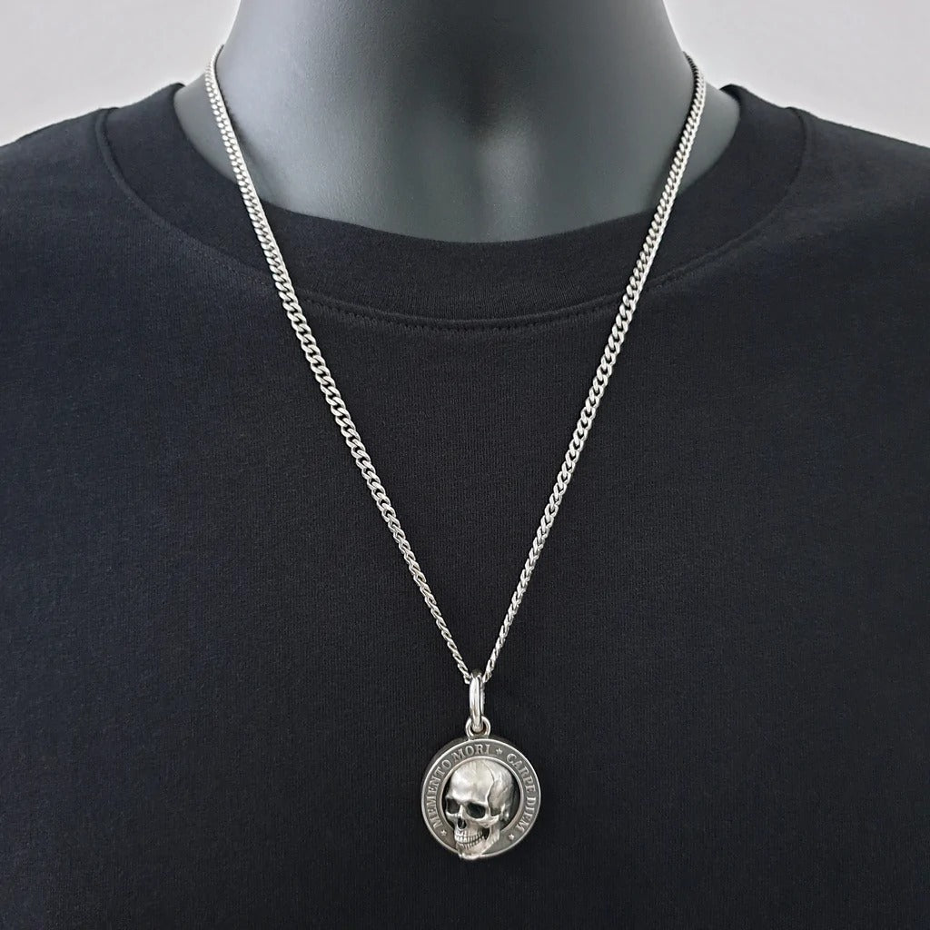 commsmarket-๐ MEMENTO MORI SKULL PENDANT