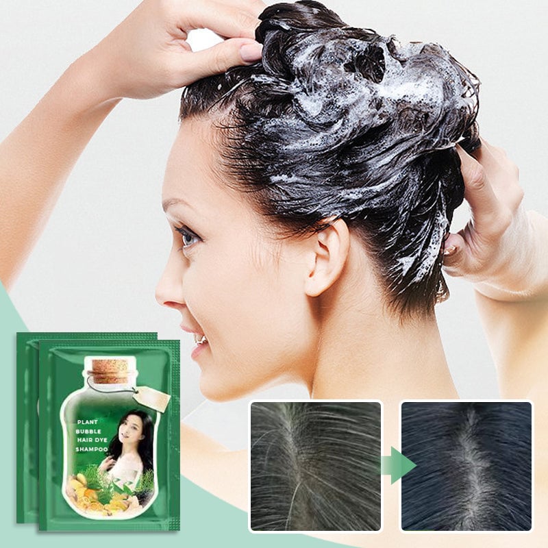 10PCS Plant Bubble Hair Dye Shampoo(49% OFF)