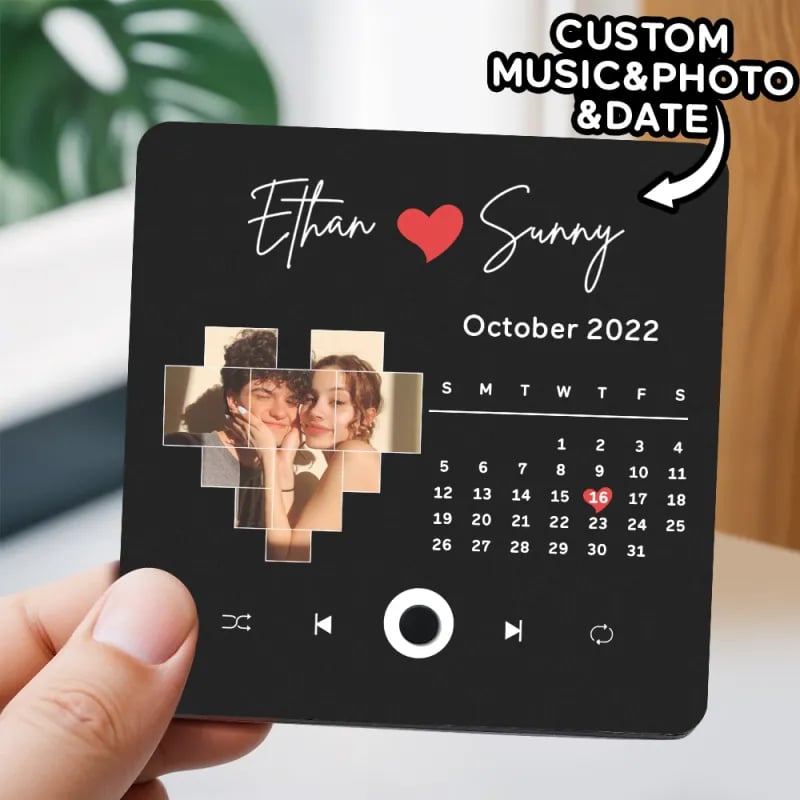 Custom Music Album Fridge Magnet After purchasing, send photos to this email (support@commsmarket.com)