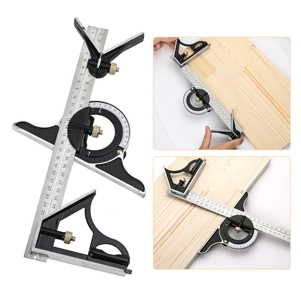 commsmarket-Multifunctional Combination of Movable Angle Ruler Set
