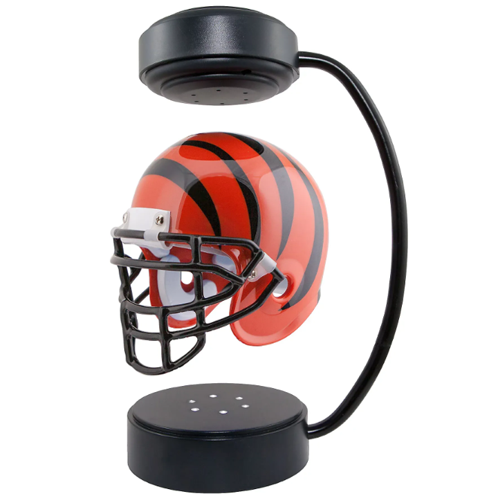 commsmarket-NFL Rotating Levitating Hover Helmet With LED Lighting & Hover Football With Bluetooth Speaker