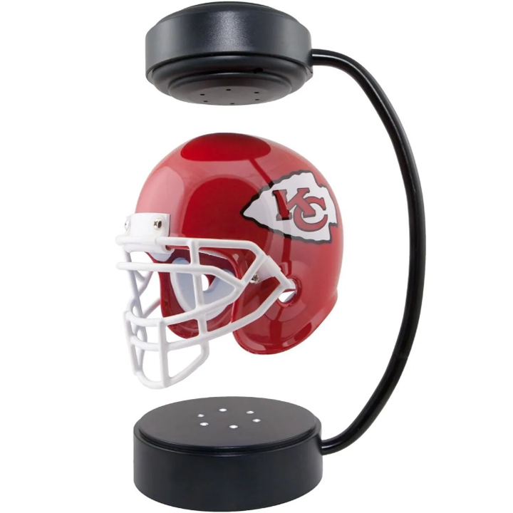 commsmarket-NFL Rotating Levitating Hover Helmet With LED Lighting & Hover Football With Bluetooth Speaker
