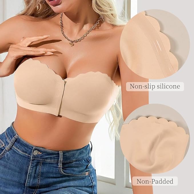 Solid Strapless Bra