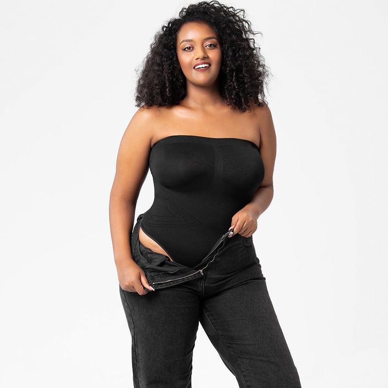 commsmarket-Bodysuit Shapewear with Removable Strap