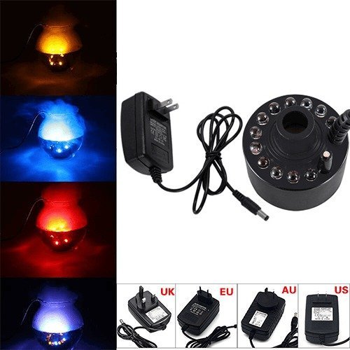 commsmarket-🎃12 LED light Ultrasonic Mist Maker Fogger💥Buy 2 Get Extra 10% OFF +Free Shipping💥