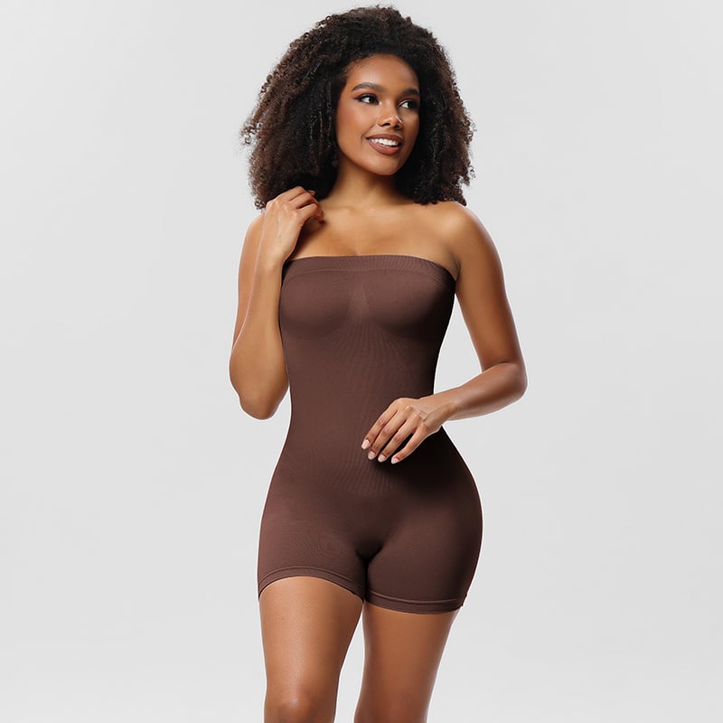 commsmarket-Bodysuit Shapewear with Removable Strap