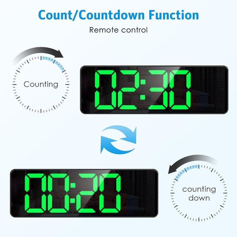 🔥Upgraded Digital Wall Clock Large Display