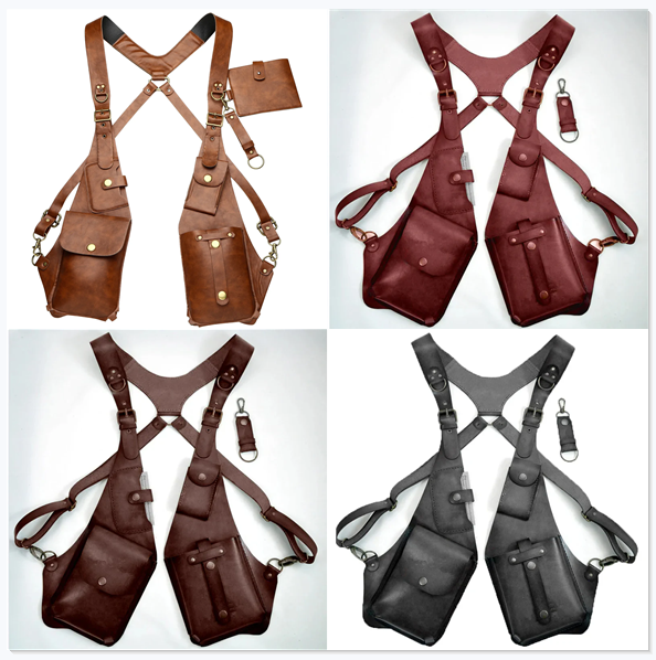 commsmarket-New Leather Anti-theft Harness (5 Color)