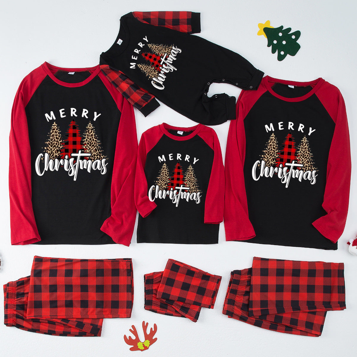 π Early Christmas Pre-Sale - 50% Off -Christmas Elements Print Family Pajama Sets