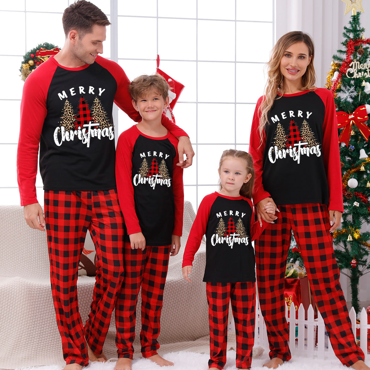 π Early Christmas Pre-Sale - 50% Off -Christmas Elements Print Family Pajama Sets