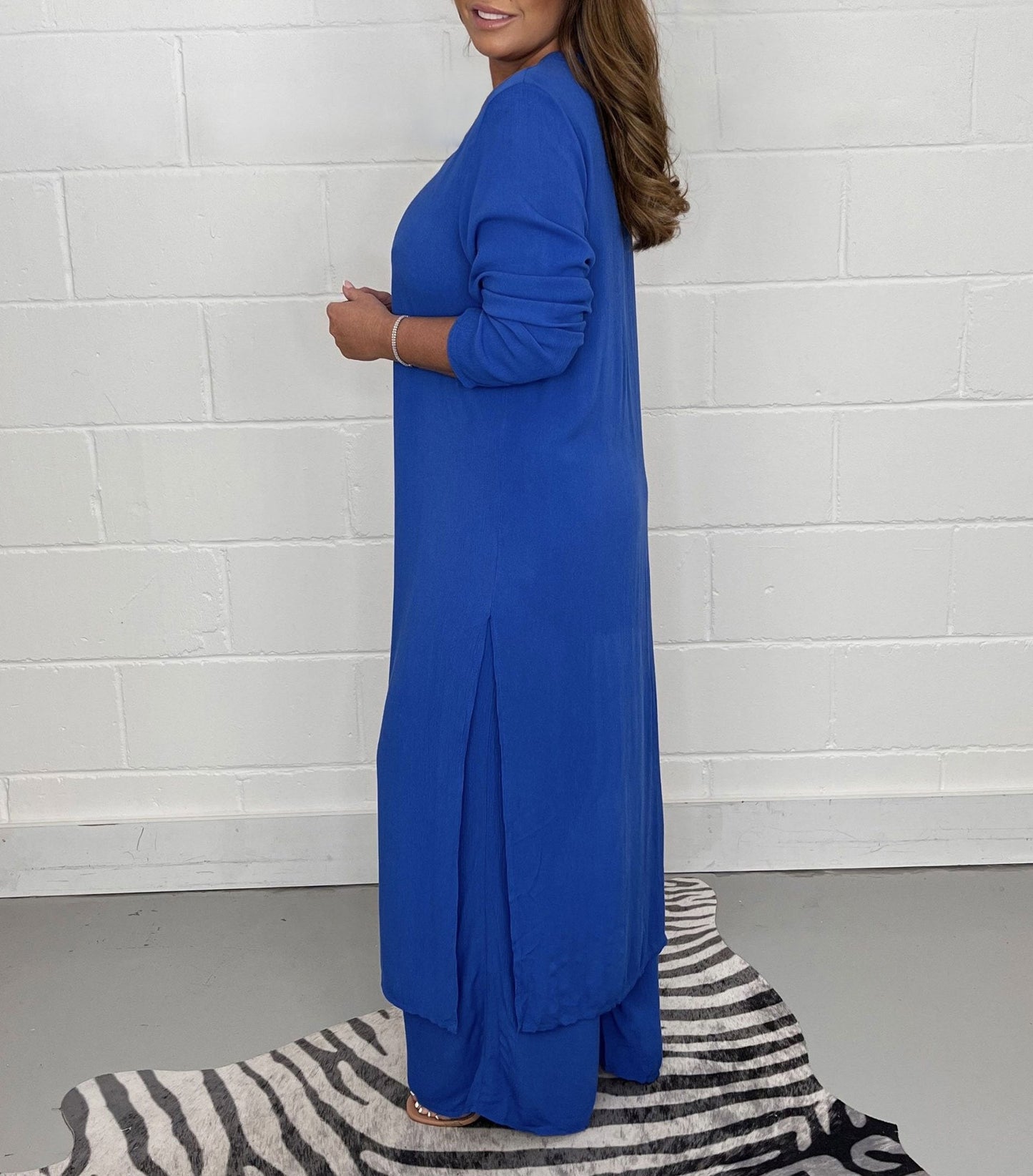 commsmarket-Casual 2 Pieces Suit With Long Top & Matching Trouser(Buy 2 get free shipping)