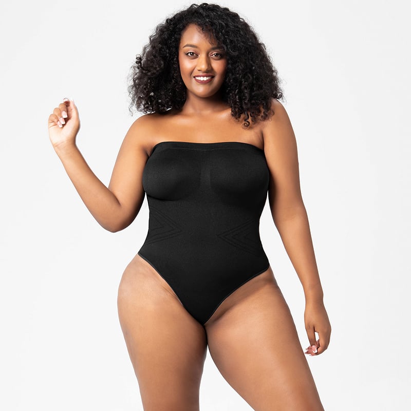 commsmarket-Bodysuit Shapewear with Removable Strap