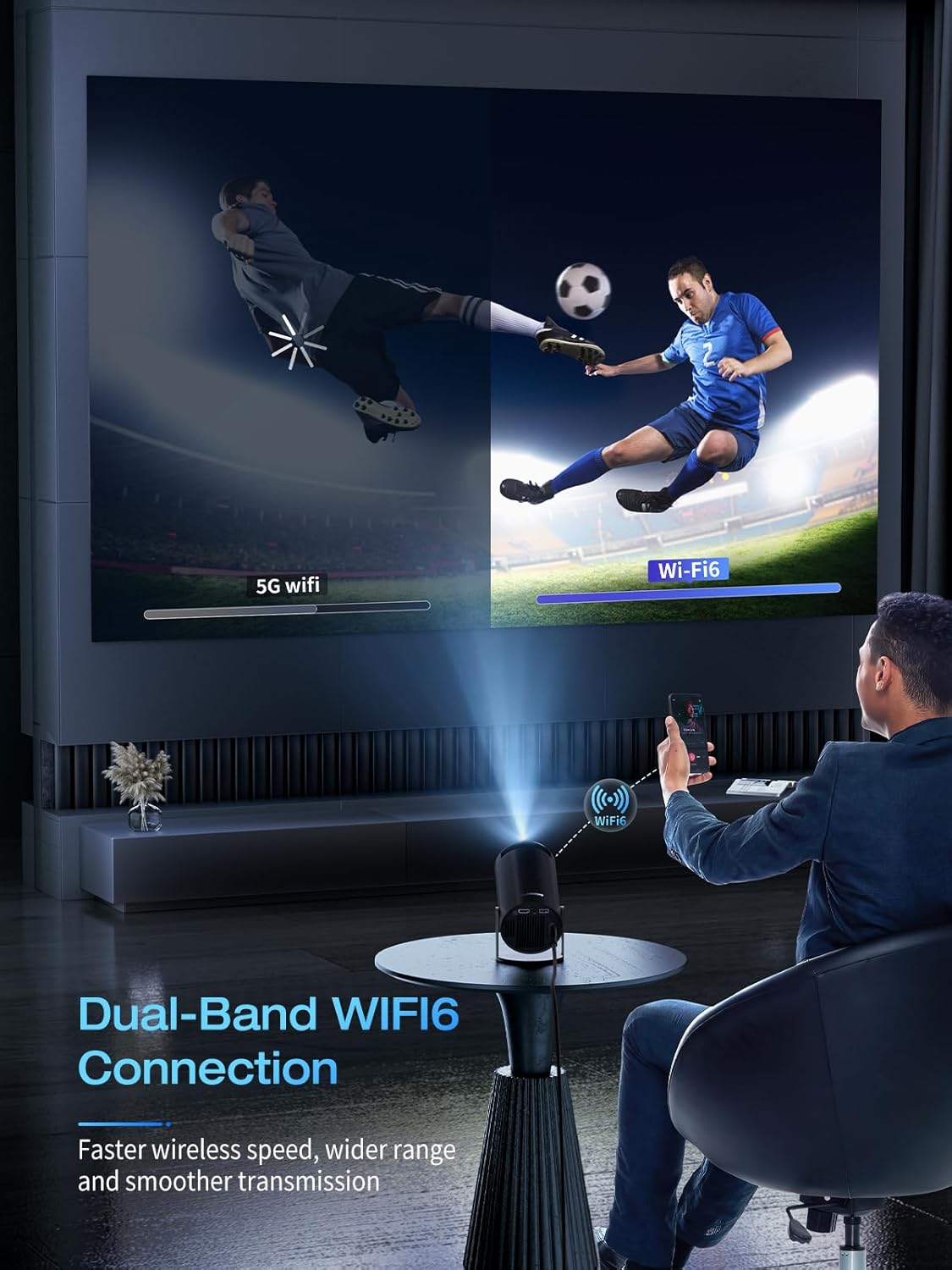 ๐๐Mini Projector - 4K FHD 1080P Supported ๐ฅ