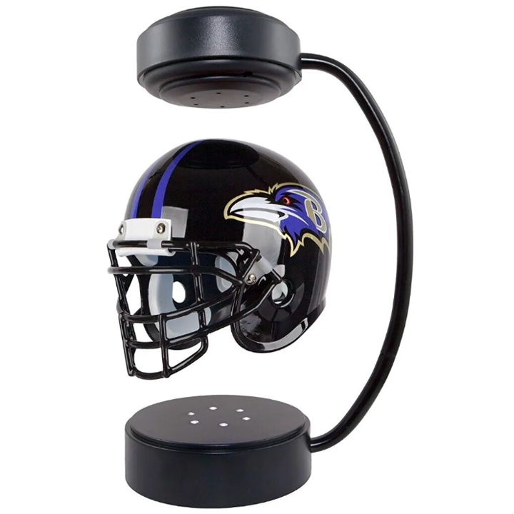 commsmarket-NFL Rotating Levitating Hover Helmet With LED Lighting & Hover Football With Bluetooth Speaker