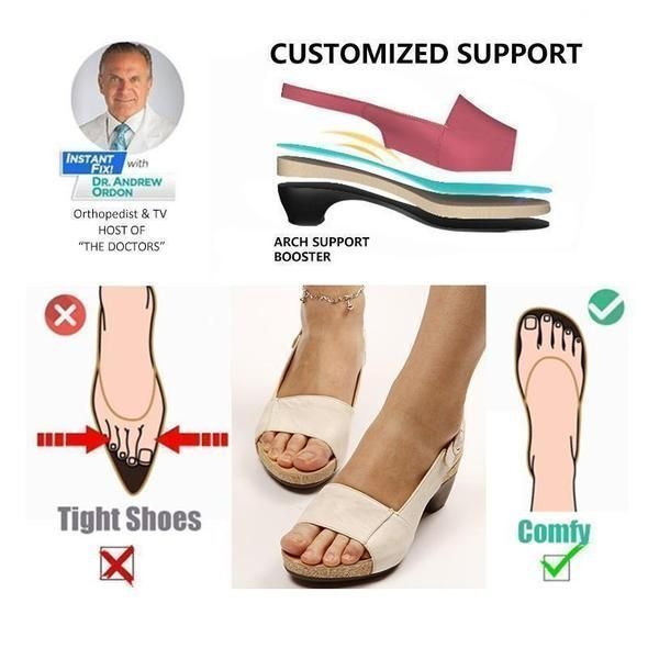 commsmarket-Comfortable Elegant Low Chunky Heel Shoes