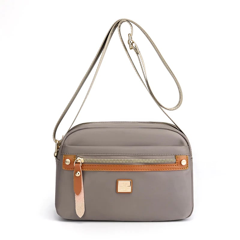 Solid Color Casual Travel Nylon Shoulder Bag