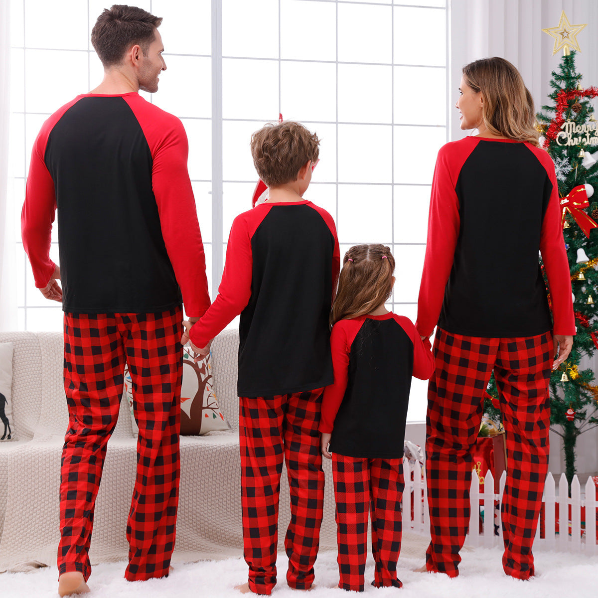 π Early Christmas Pre-Sale - 50% Off -Christmas Elements Print Family Pajama Sets