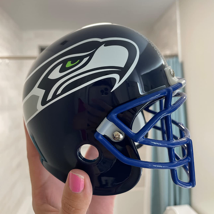 commsmarket-NFL Rotating Levitating Hover Helmet With LED Lighting & Hover Football With Bluetooth Speaker