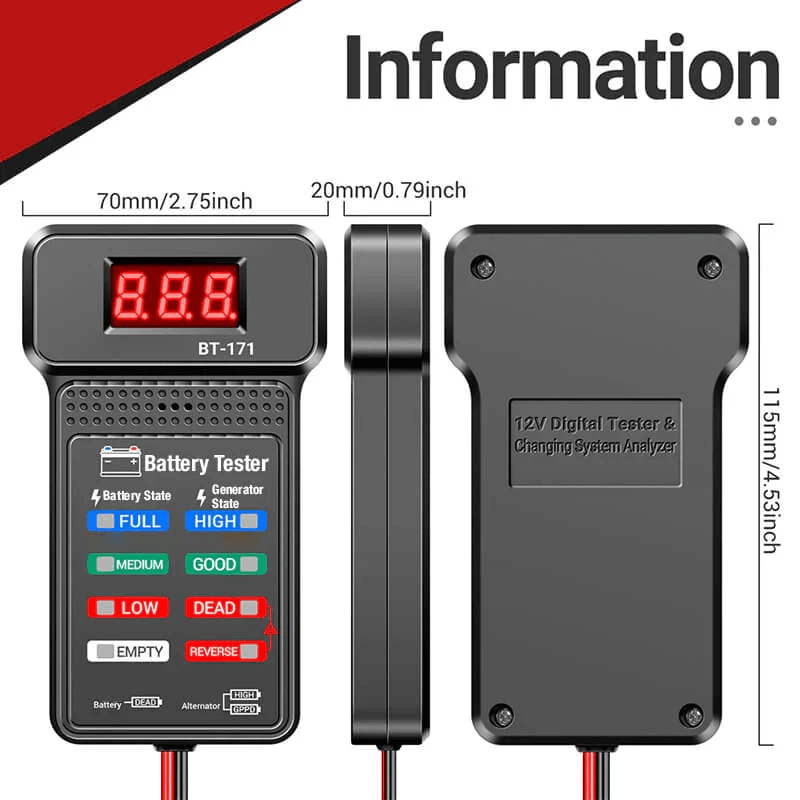 commsmarket-Multi-function car 12V battery tester