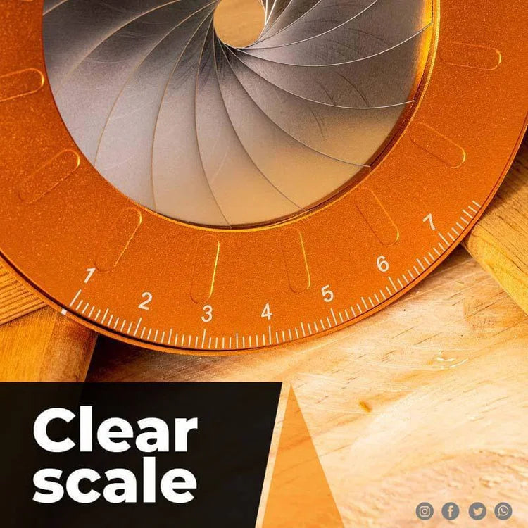 commsmarket-Measuring Round Compass Stretch Ruler