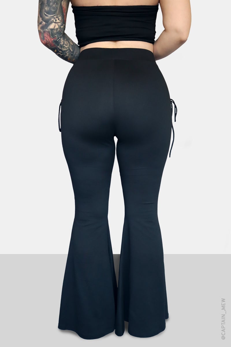 commsmarket-Lace Up Flare Pants