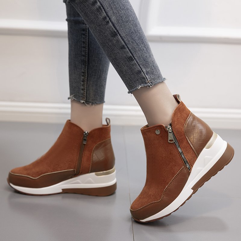 commsmarket-Women's Comfortable And Warm Genuine Leather Orthopedic Boots