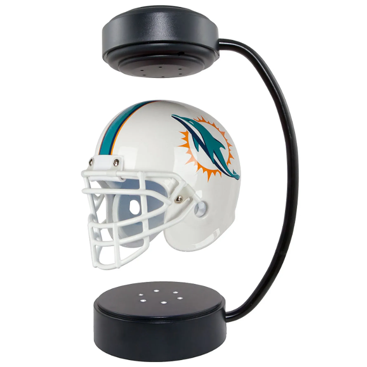 commsmarket-NFL Rotating Levitating Hover Helmet With LED Lighting & Hover Football With Bluetooth Speaker