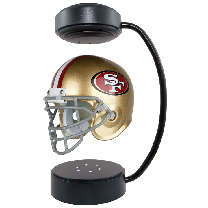 commsmarket-NFL Rotating Levitating Hover Helmet With LED Lighting & Hover Football With Bluetooth Speaker