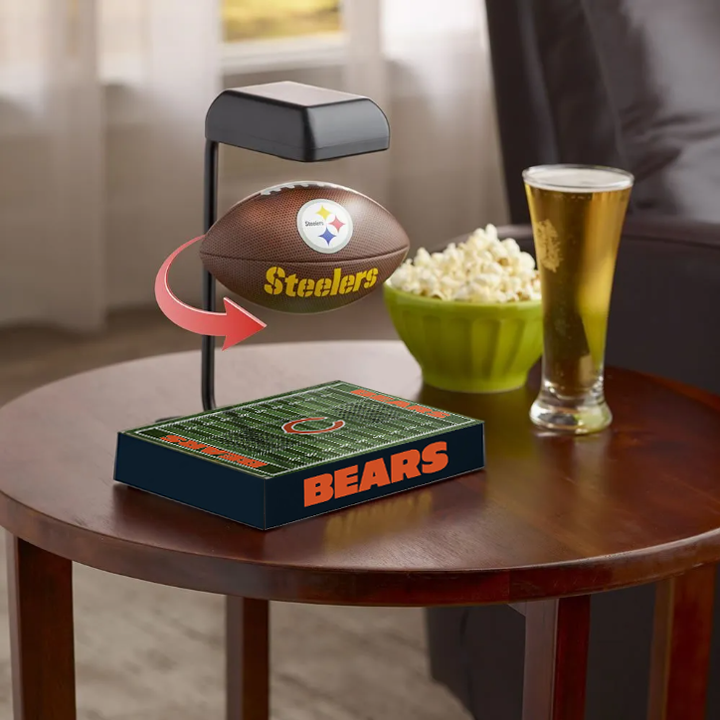 commsmarket-NFL Rotating Levitating Hover Helmet With LED Lighting & Hover Football With Bluetooth Speaker