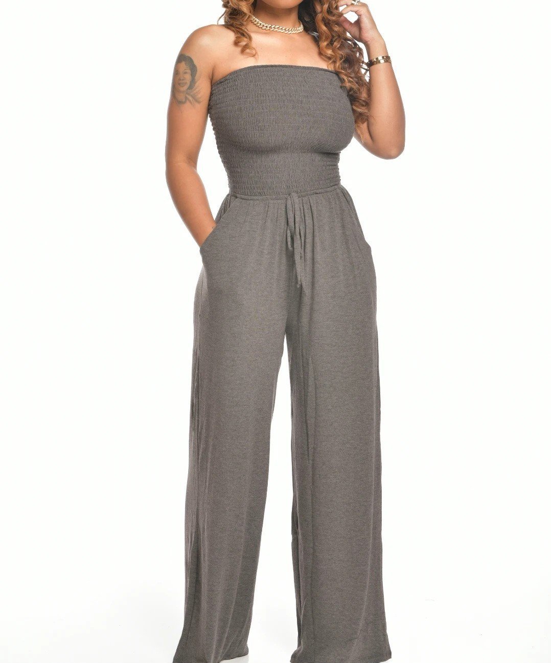 commsmarket-(🎁2024 New Year Hot Sale🎁)❤️Newest Strapless Waist Jumpsuit❤️