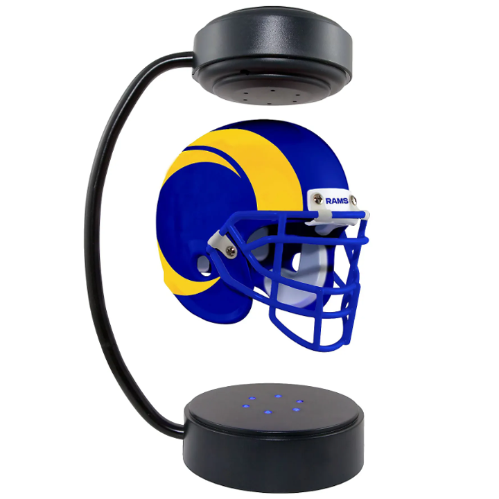 commsmarket-NFL Rotating Levitating Hover Helmet With LED Lighting & Hover Football With Bluetooth Speaker