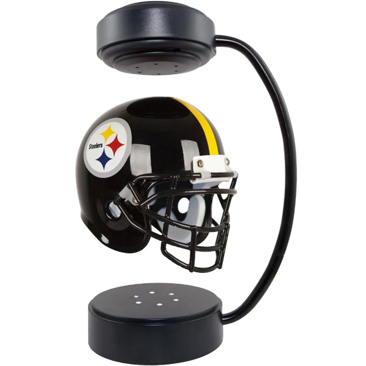 commsmarket-NFL Rotating Levitating Hover Helmet With LED Lighting & Hover Football With Bluetooth Speaker