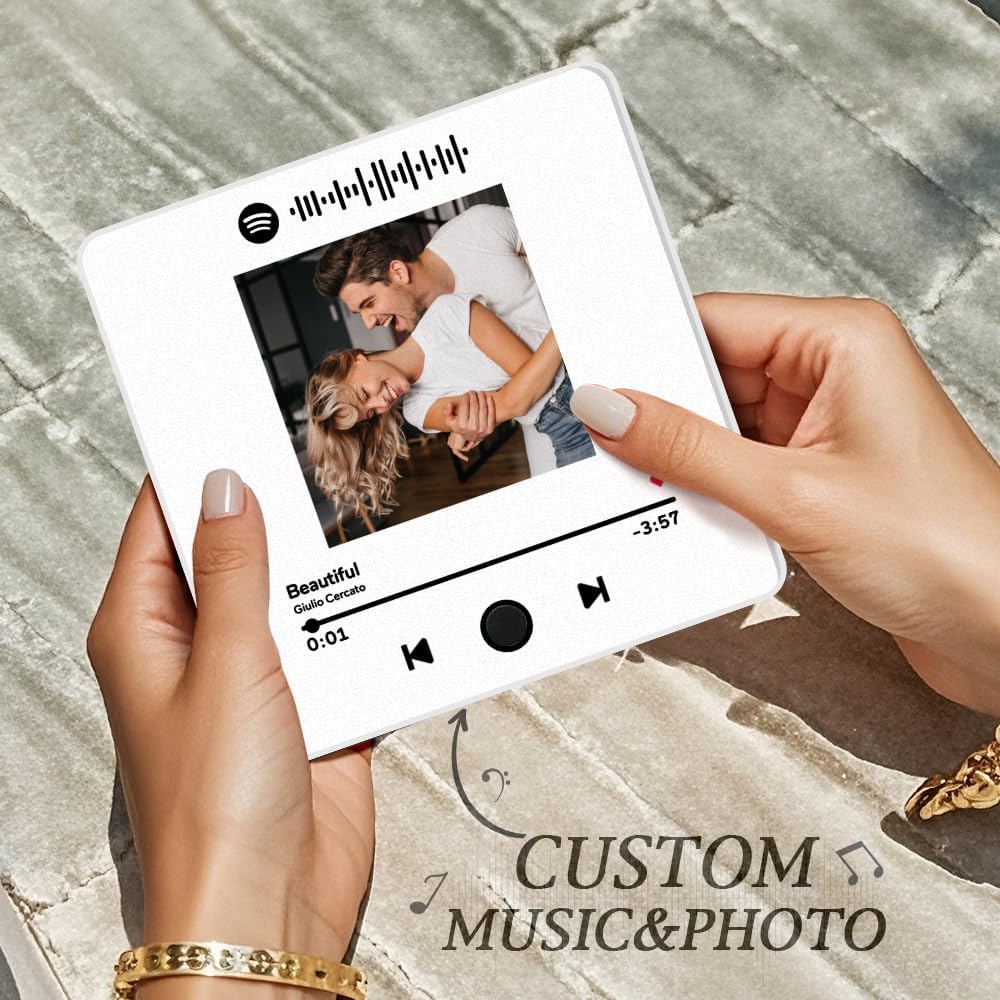Custom Music Album Fridge Magnet After purchasing, send photos to this email (support@commsmarket.com)