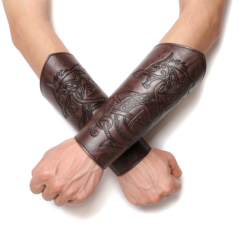 commsmarket-Viking Handmade Leather Wristband