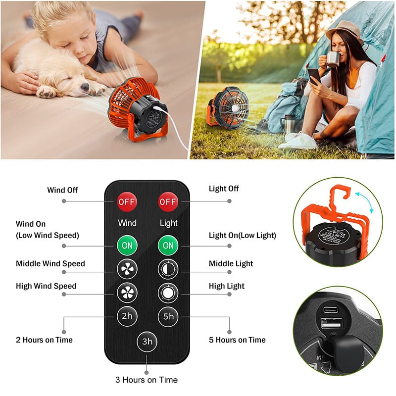 commsmarket-š„49% OFFš„Portable Camping Fan with LED Lanternš„BUY 2 Free Shipping