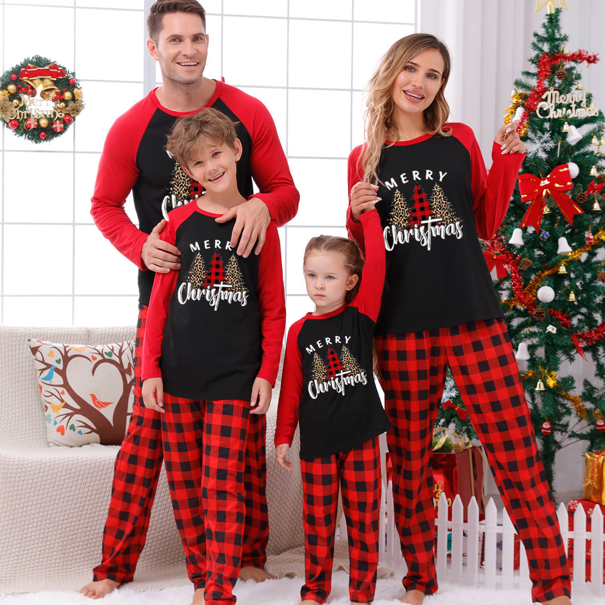 π Early Christmas Pre-Sale - 50% Off -Christmas Elements Print Family Pajama Sets