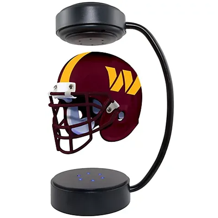 commsmarket-NFL Rotating Levitating Hover Helmet With LED Lighting & Hover Football With Bluetooth Speaker
