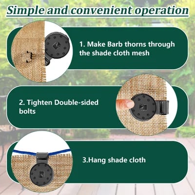 commsmarket-🔥SUMMER HOT SALE - Shade Cloth Heavy Duty Lock Grip
