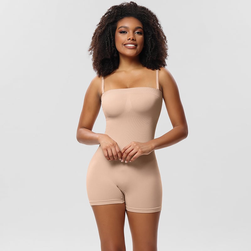 commsmarket-Bodysuit Shapewear with Removable Strap