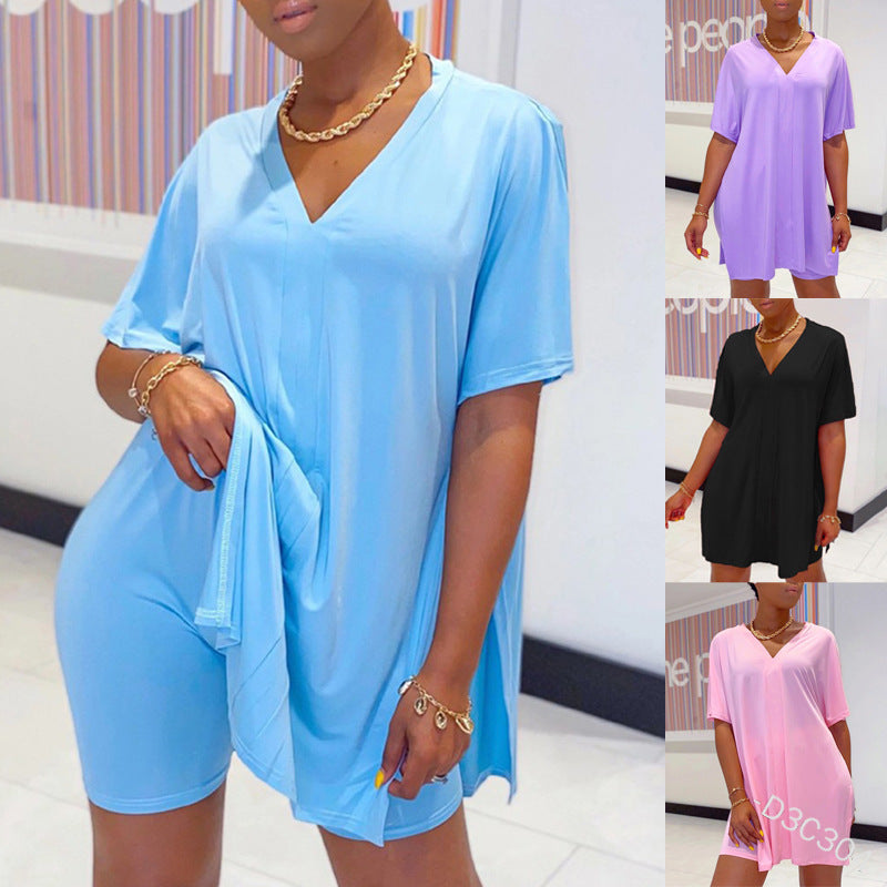 commsmarket- Promotion🔥49% OFF💃💃2024 V-Neck Dress & Shorts Set🔥