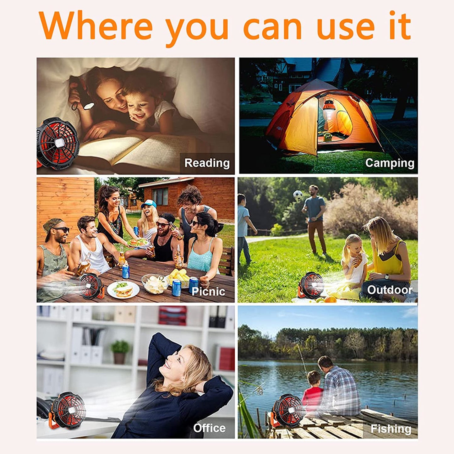commsmarket-š„49% OFFš„Portable Camping Fan with LED Lanternš„BUY 2 Free Shipping