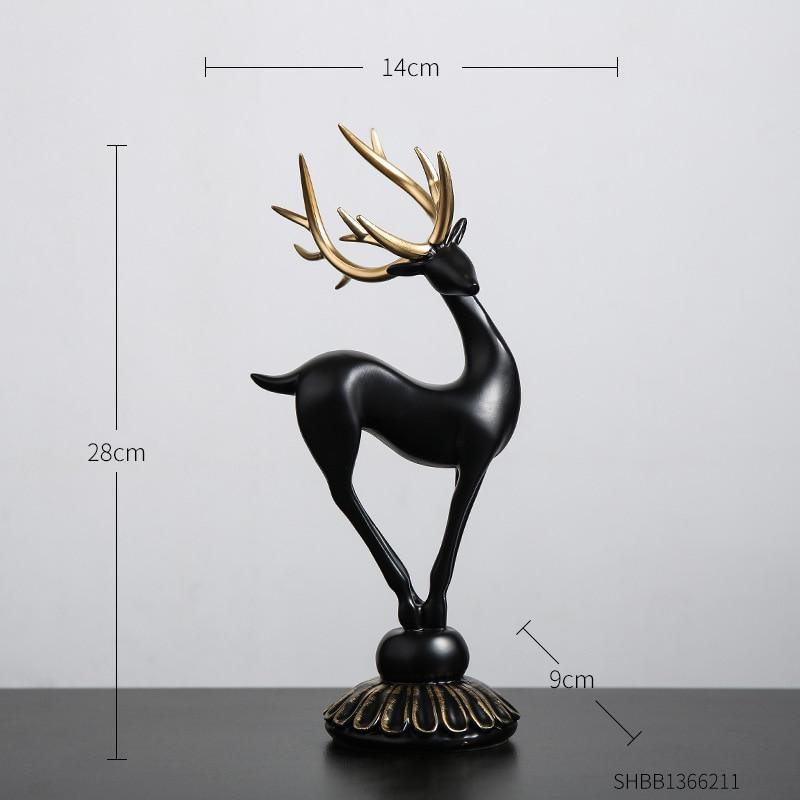 commsmarket-Handmade Golden Deer Animal Figurine