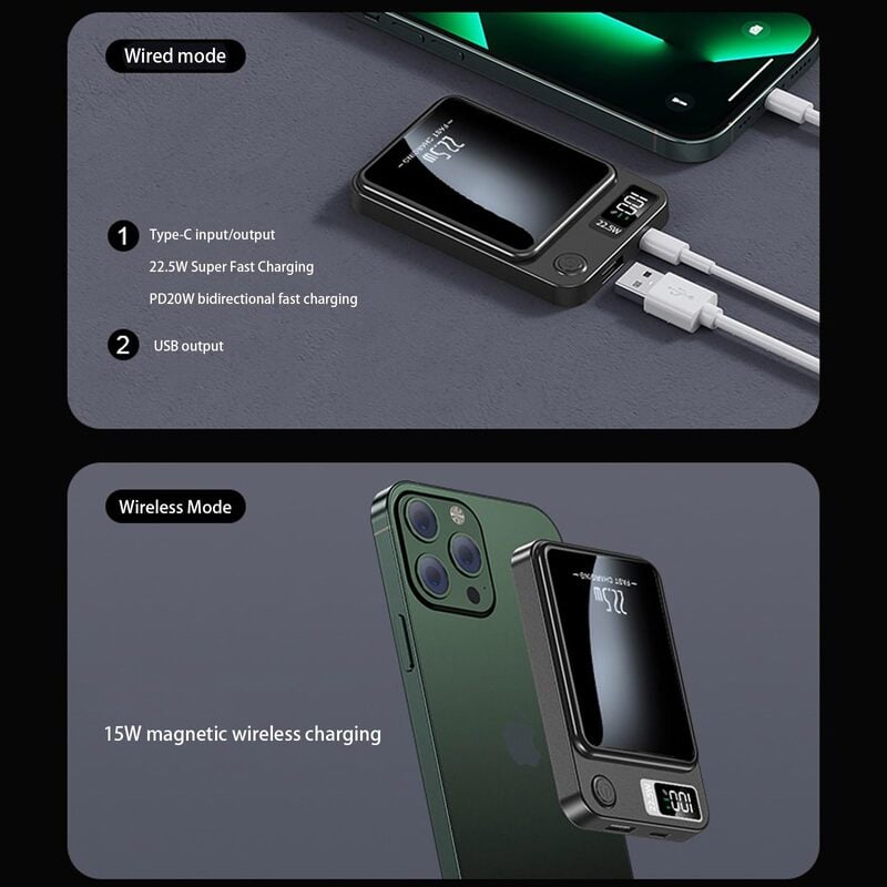 Last Day 49% OFF - 🔥Portable Magnetic Wireless Power Bank