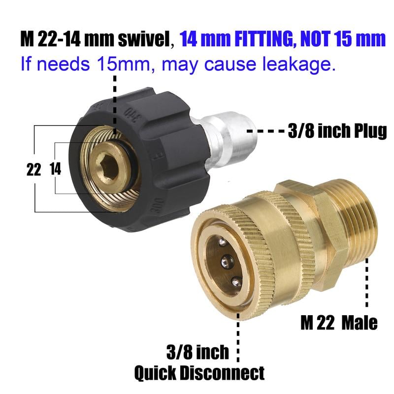 commsmarket-Simple and fast installation, suitable for M22 to rotate to 3/4 inches, 3/8 inches, 8PC