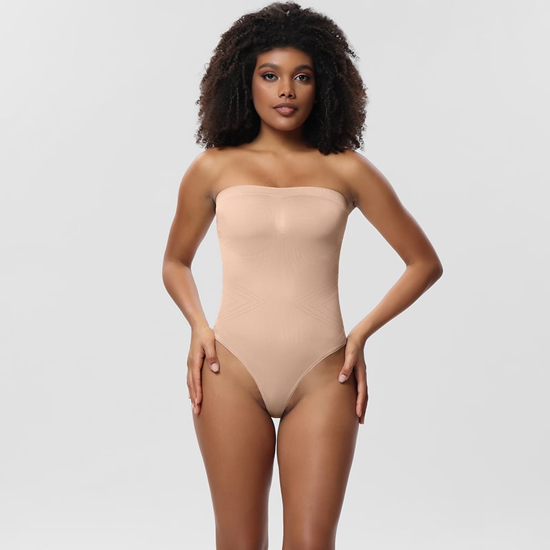 commsmarket-Bodysuit Shapewear with Removable Strap