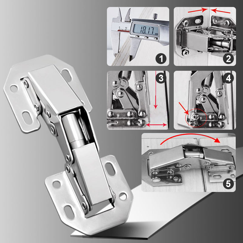 commsmarket-đŸ”¥Cabinet Hinges - Easy Installation of Bridge Door Hinges