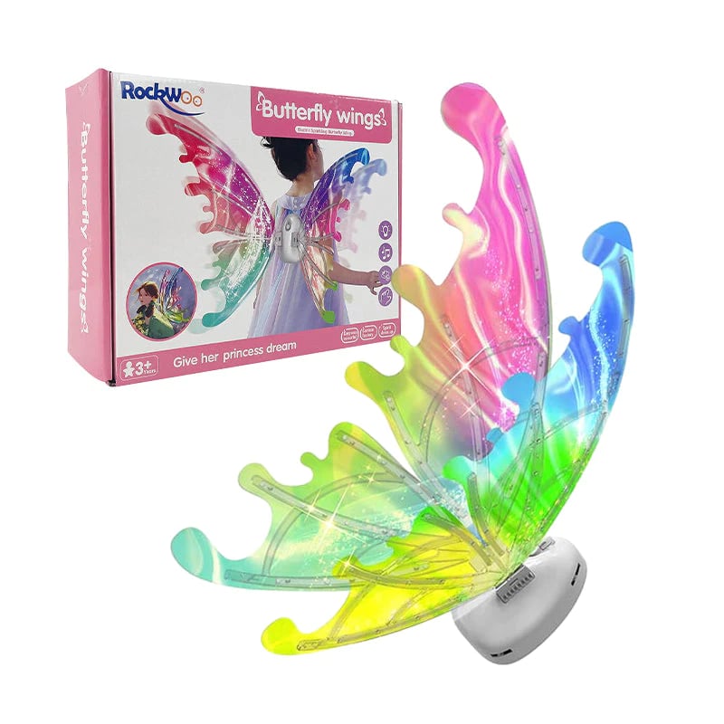 🦋🧚♀Electric Butterfly Elf Wings with Glowing Lights