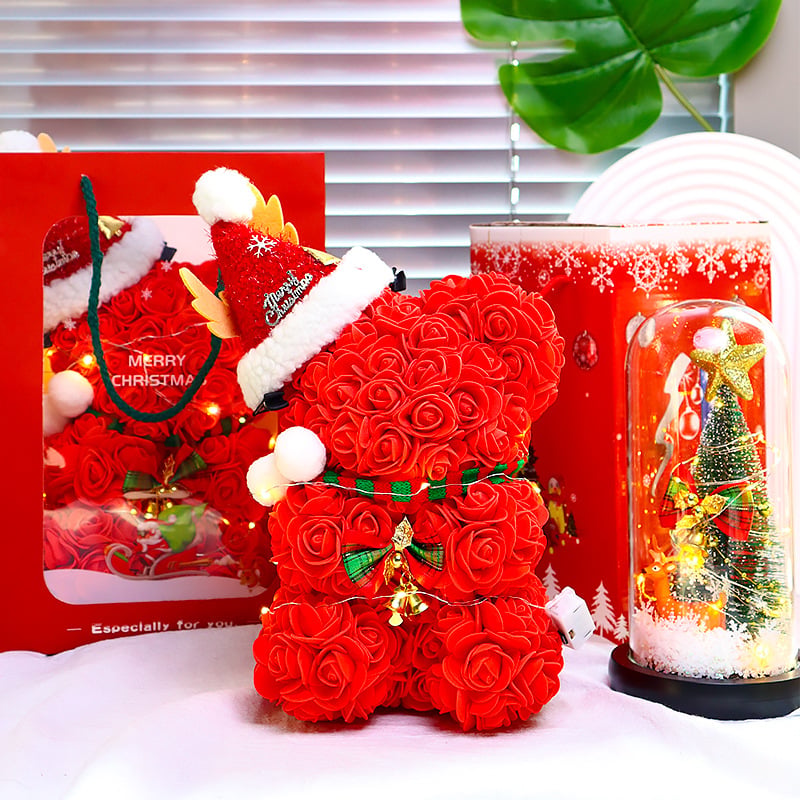 🔥Last Day Promotion 49% OFF - Cute Rose Christmas Bear & Unicorn