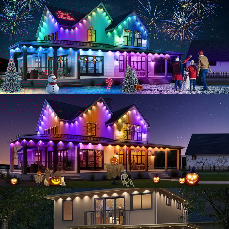 🎅 Early Christmas 49% OFF - Smart Rainbow LED Permanent Outdoor Light - Smartlight 🎁